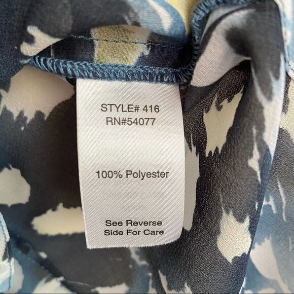 CAbi Avery Sleeveless Sheer Tunic Button Up Small - Picture 7 of 7